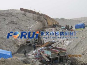 Usine d'enrichissement de l'or alluvial au Xinjiang en Chine