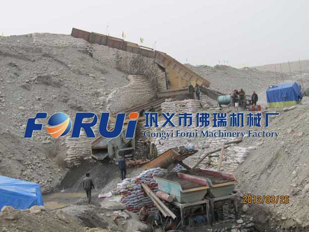 Alluvial gold beneficiation plant in Xinjiang China