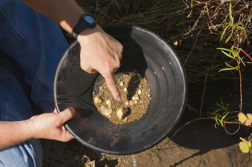 PANNING of ALLUVIAL GOLD SAMPLES
