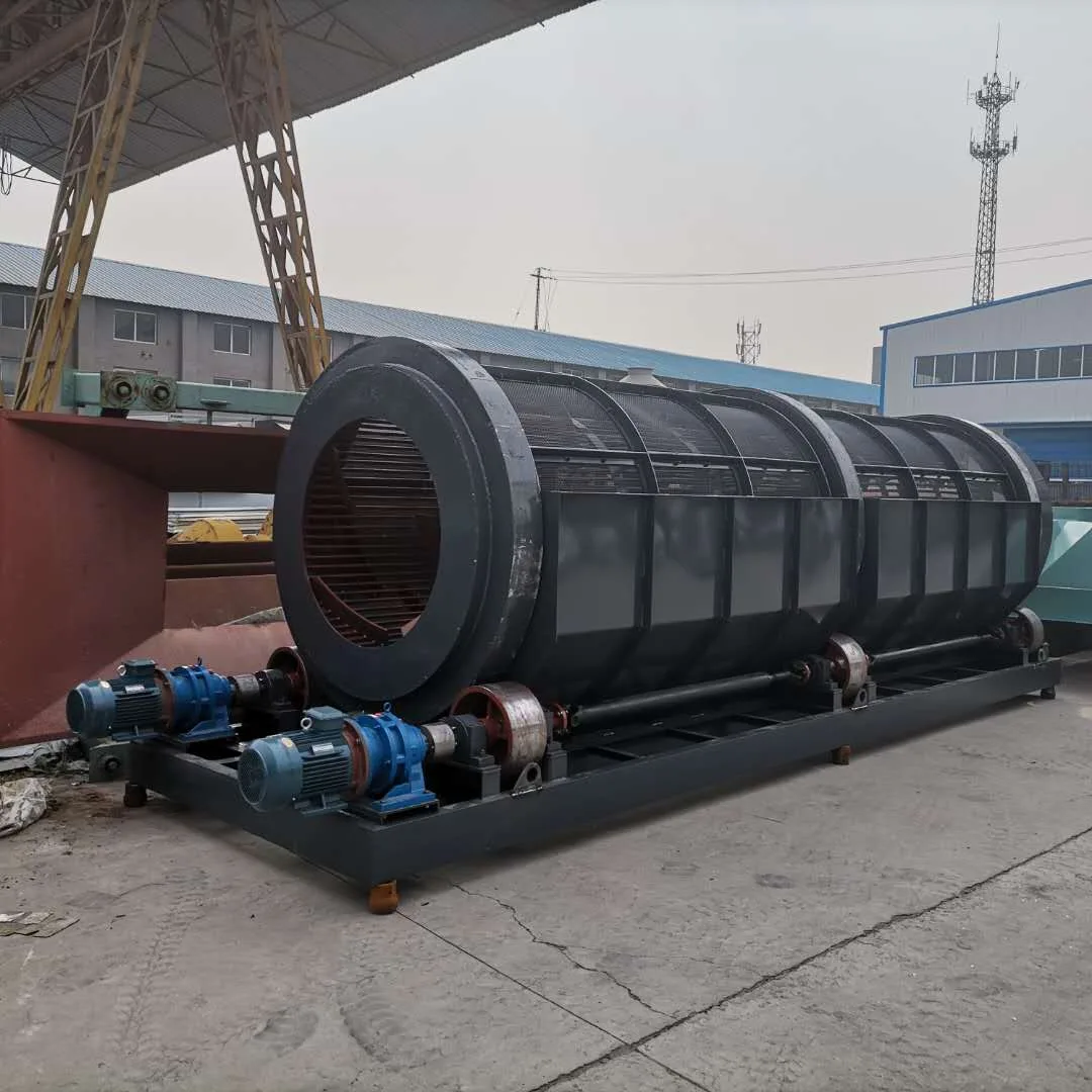 Барабанный грохот для россыпного золота - правый