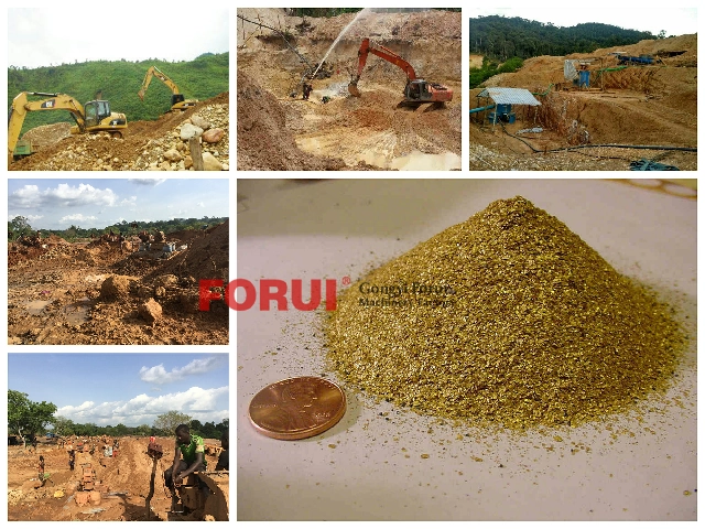 placer gold ore in Africa