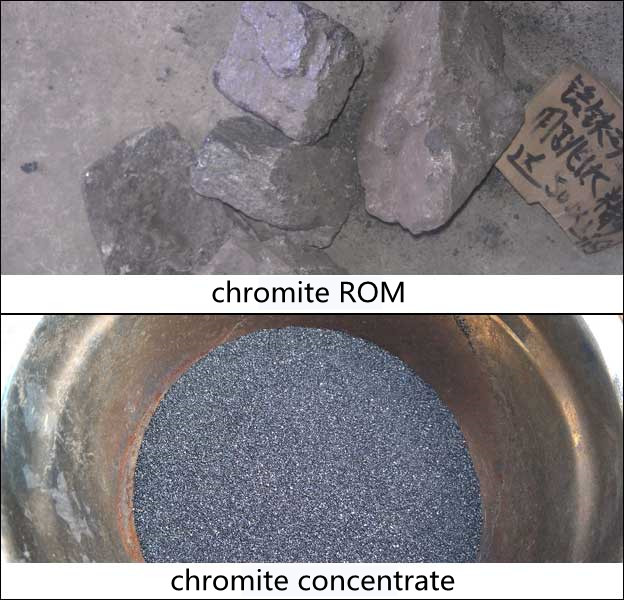 Concentrate Obtained from Chromite Beneficiation