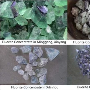 Concentré obtenu après traitement de la fluorite du client