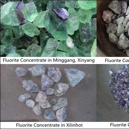 Concentrate Obtained After Dressing Customer's Fluorite