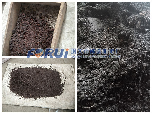 Separation of useful minerals(coal and ore) from port waste
