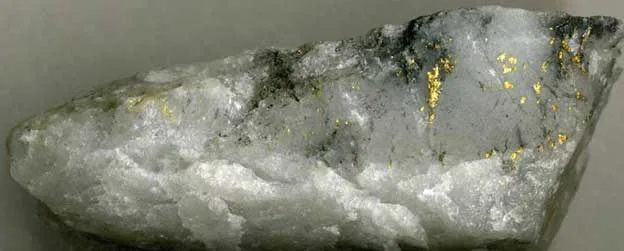 Fine-grained Dipping Quartz Veinstone Gold Ore